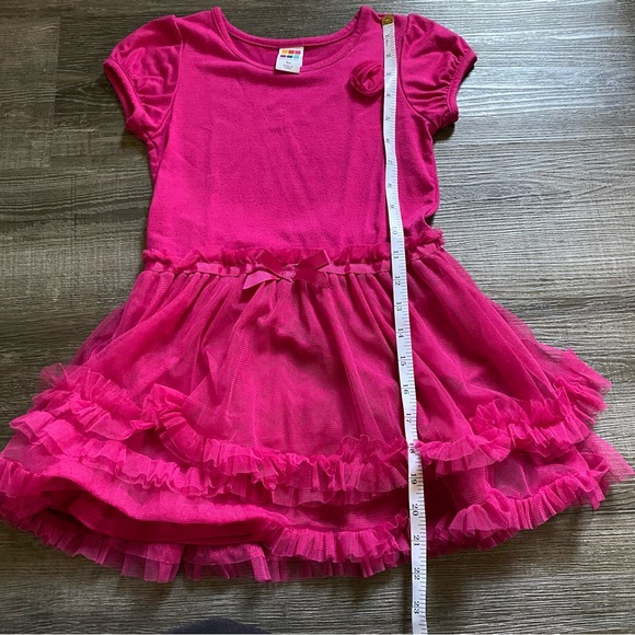 Pink Ruffled Girls Dress - Picture 8 of 10